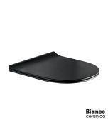 Κάλυμμα Λεκάνης REMO Slim Soft Close Bianco Ceramica Black Matt  9200SC-401