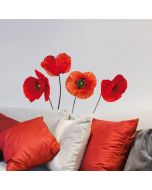 Poppies αυτοκόλλητα τοίχου βινυλίου Ango 54101