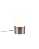 Ary II Επιτραπέζιο Διακοσμητικό Φωτιστικό με Ντουί για Λαμπτήρα E14 σε Ασημί Χρώμα Trio Lighting 591000107