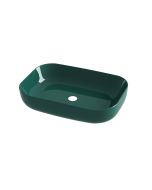 Νιπτήρας Πορσελάνη Επιτραπέζιος 60x42xY14 cm Olympia Metamorfosis Green Glossy Orabella 60111