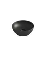 Νιπτήρας Πορσελάνη Επιτραπέζιος Ø38xY14,4 cm Olympia Trend Round 02 Black Matt Orabella 60119