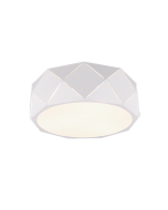 Zandor Κλασική Μεταλλική Πλαφονιέρα Οροφής με Ντουί E27 σε Λευκό χρώμα Trio Lighting 603500331