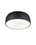 Baron Μοντέρνα Μεταλλική Πλαφονιέρα Οροφής με Ντουί E27 σε Μαύρο χρώμα Trio Lighting 609800432