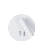 Απλίκα D140xP80mm Led 9w 889lm Λευκή Στρογγυλή Viokef Moby 4188200
