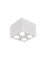Biscuit Σποτ με 4 Φώτα και Ντουί GU10 σε Λευκό Χρώμα Trio Lighting 613000431