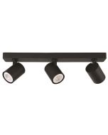 ΣΠΟΤ ΟΡΟΦΗΣ ΤΡΙΠΛΟ GU10 S1980 ΜΑΥΡΟ  ARTE ILLUMINA BRAVA Eurolamp 144-60005
