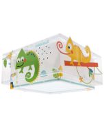 Φωτιστικό Παιδικό Πλαφόν Οροφής 30x30xH16,5cm 1xE27 Διπλού Τοιχώματος Ango Happy Jungle 63316
