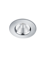 Zagros Στρογγυλό Μεταλλικό Χωνευτό Σποτ με Ενσωματωμένο LED και Θερμό Λευκό Φως σε Ασημί χρώμα 5x5cm Trio Lighting 650710106