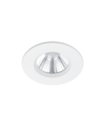 Zagros Στρογγυλό Μεταλλικό Χωνευτό Σποτ με Ενσωματωμένο LED και Θερμό Λευκό Φως σε Λευκό χρώμα 5x5cm Trio Lighting 650710131