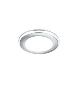 Aura Στρογγυλό Πλαστικό Χωνευτό Σποτ με Ενσωματωμένο LED και Θερμό Λευκό Φως σε Λευκό χρώμα 4x4cm Trio Lighting 652310106