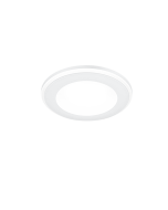 Aura Στρογγυλό Πλαστικό Χωνευτό Σποτ με Ενσωματωμένο LED και Θερμό Λευκό Φως σε Λευκό χρώμα 4x4cm Trio Lighting 652310131