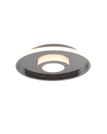 Ascari Μοντέρνα Μεταλλική Πλαφονιέρα Οροφής με Ενσωματωμένο LED σε Ασημί χρώμα 40cm Trio Lighting 680819306