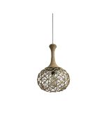 HM7 REP PENDANT LAMP BLACK METAL & ROPE Z3 HOMELIGHTING 77-3612