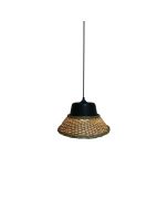 L-W-1702 MINE PENDANT LAMP BLACK & NATURAL Z5 HOMELIGHTING 77-3636