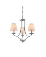 C119-3 ETNA PENDANT LAMP GREY PATINA&WHITE SHADE 1E1 HOMELIGHTING 77-3661