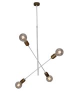 HL-3524-4 ERIC OLD BRONZE & WHITE PENDANT HOMELIGHTING 77-3798