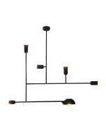 HL-3525-6 RODNEY BLACK PENDANT HOMELIGHTING 77-3814