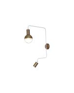 HL-3555-2S CALLIE OLD BRONZE & WHITE WALL LAMP HOMELIGHTING 77-3971