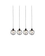 HL-3588-4 ALINE BLACK PENDANT HOMELIGHTING 77-4068