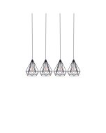 SE148-19-4 MILA PENDANT LAMP BLACK METAL+ HOMELIGHTING 77-4348