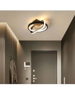 Φωτιστικό Οροφής 21x9x21cm Αλουμίνιο Μαύρο Ματ Led 16w 3CCT 3000-4000-6500K SE LED 21 ARLO BLACK AND GOLD CEILING HOMELIGHTING 77-50472