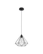 SE21-BL-33 MILA BLACK METAL GRID PENDANT Δ3 HOMELIGHTING 77-8227