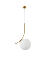 SE21-GM-30 SCEPTRE GOLD MATT OPAL GLASS PENDANT Γ3 HOMELIGHTING 77-8271