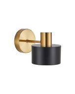 SE21-GM-16-MS1 GOLD MATT WALL LAMP BLACK METAL SHADE+ HOMELIGHTING 77-8307