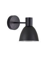 SE21-BL-16-MS2 ADEPT BLACK WALL LAMP BLACK METAL SHADE+ HOMELIGHTING 77-8317