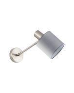 SE21-NM-22-SH2 ADEPT WALL LAMP Nickel Matt Wall lamp Grey Shade+ HOMELIGHTING 77-8329