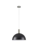 SE21-NM-4-MS40 ADEPT TUBE Nickel Matt Pendant Black Metal Shade+ HOMELIGHTING 77-8406