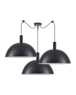 SE21-BL-4-BL3-MS50 ADEPT TUBE Black Metal Shade Pendant+ HOMELIGHTING 77-8503
