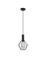 SE21-BL-4-GR1 ADEPT TUBE Black Pendant Black Metal Grid+ HOMELIGHTING 77-8526