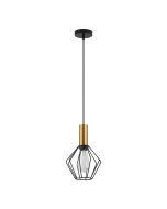 SE21-GM-4-GR1 ADEPT TUBE Gold Matt Pendant Black Metal Grid+ HOMELIGHTING 77-8617