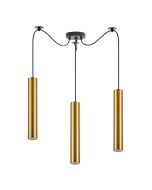 SE21-GM-5-BL3 ADEPT TUBE GOLD MATT Gold Matt Pendant+ HOMELIGHTING 77-8680