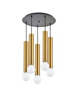 SE21-GM-5-5BL ADEPT TUBE GOLD MATT Gold Matt Pendant+ HOMELIGHTING 77-8683