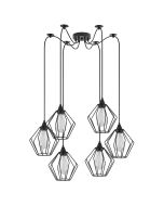 SE21-BL-B10-BL6-GR1 ADEPT PENDANT Black Metal Grid Pendant+ HOMELIGHTING 77-8747