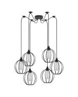 SE21-BL-B10-BL6-GR2 ADEPT PENDANT Black Metal Grid Pendant+ HOMELIGHTING 77-8754