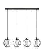 SE21-BL-B10-4BL-GR2 ADEPT PENDANT Black Metal Grid Pendant+ HOMELIGHTING 77-8759