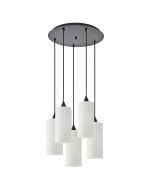 SE21-BL-4-5BL-GL3 ADEPT TUBE  Pendant White Glass+ HOMELIGHTING 77-9005