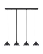 SE21-BL-B10-4BL-MS3 ADEPT PENDANT Black Metal Shade + HOMELIGHTING 77-9056