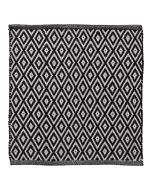 Πατάκι Μπάνιου 60x60cm Cotton Sealskin Trellis Black 800107