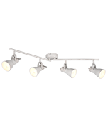 Steam Σποτ με 4 Φώτα και Ντουί E14 σε Λευκό Χρώμα Trio Lighting 813400427