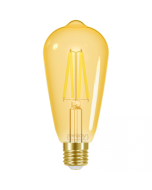 Λαμπτήρας Led Filament Amber Dimmable ST64 E27 4,5w 2000K 320lm Ø64xH145mm Enjoy EL825906