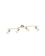 Levisto Σποτ με 4 Φώτα και Ντουί E14 σε Κίτρινο Χρώμα Trio Lighting 871010408