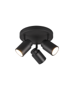 Angelo Τριπλό Σποτ με Ντουί GU10 σε Μαύρο Χρώμα Trio Lighting 880430332
