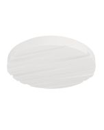 Πλαφονιέρα Οροφής Μοντέρνα Πλαστική Λευκή Ø28cm LED 3000K 1100lm Eglo Ferentino 900607