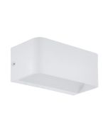 Φωτιστικό Τοίχου Λευκό Αλουμίνιο L20xA9xH8cm LED 3000K 1300lm Eglo Sania 98422