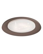 Πλαφονιέρα Οροφής Καφέ 46,5xH6,5cm LED 3000K 2400lm Eglo Penjamo 99704
