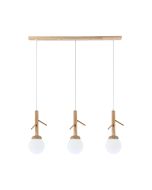 ΚΡΕΜΑΣΤΟ Φ/Σ 3ΧΕ14 FLORESTA ΞΥΛΟ+ΛΕΥΚΟ ΓΥΑΛΙ 80X15XH180CM ACA EF93573P